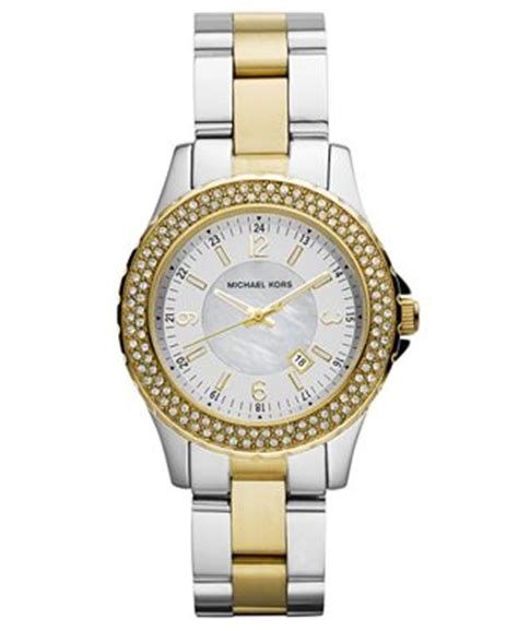 Michael Kors Women's Mini Madison Two Tone Stainless Steel 